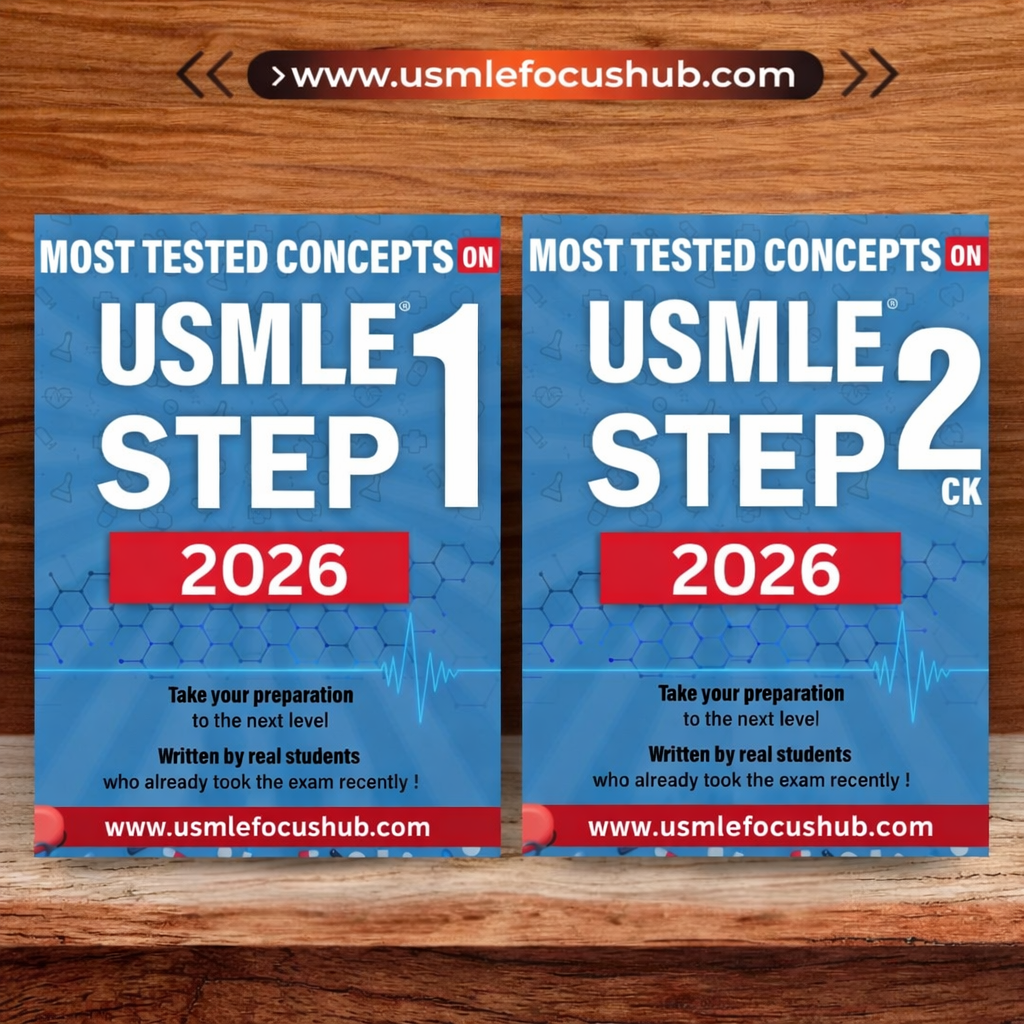 Most tested concepts on USMLE exams 2026 ( 2 Ebooks )